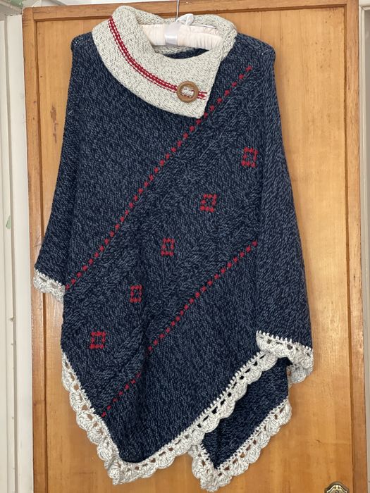 poncho lã de ovelha