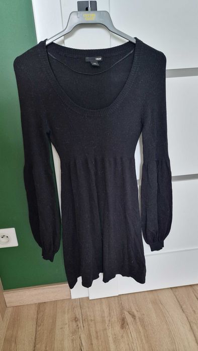 Czarna tunika/sukienka H&M rozmiar XS