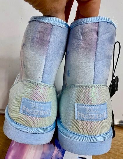 Elsa, Elza, Frozen, Kraina Lodu BROKATOWE ŚNIEGOWCE nowe rozmiar 32/33