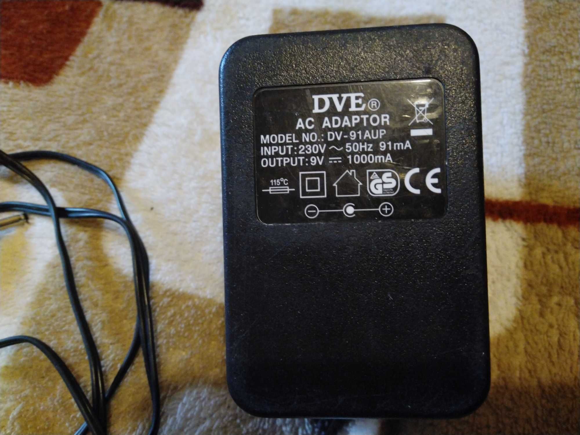 Оригинальный блок питания DVE 9V 1A DVE DV-91AUP