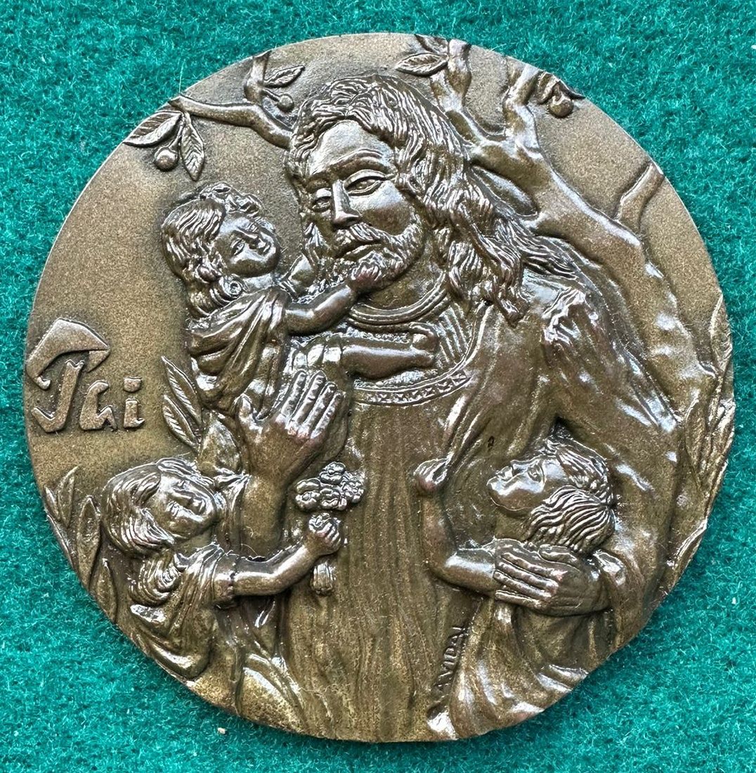 Medalha em bronze dia do pai