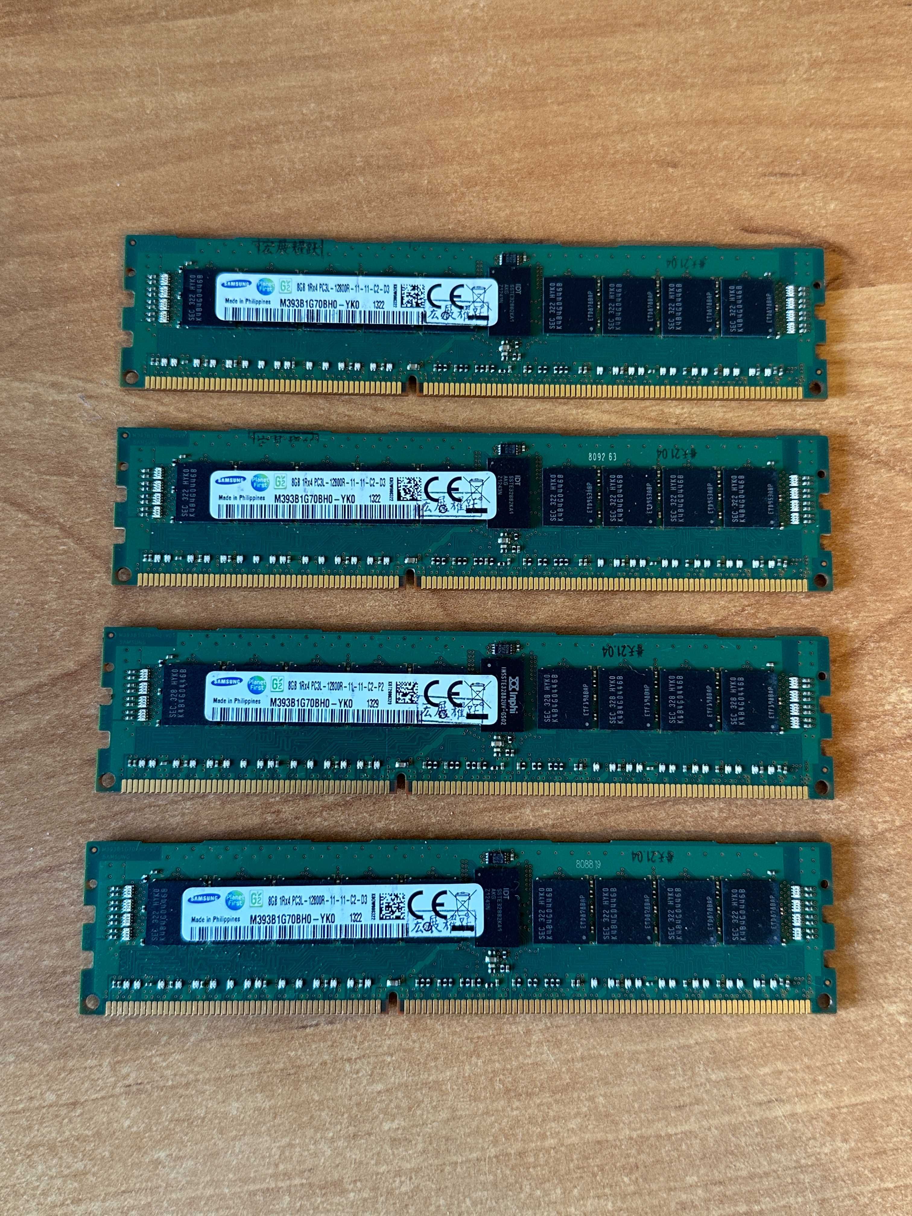 Серверна оперативна памʼять Samsung для ПК, DDR3 ECC REG 8Гб, 1600 МГц