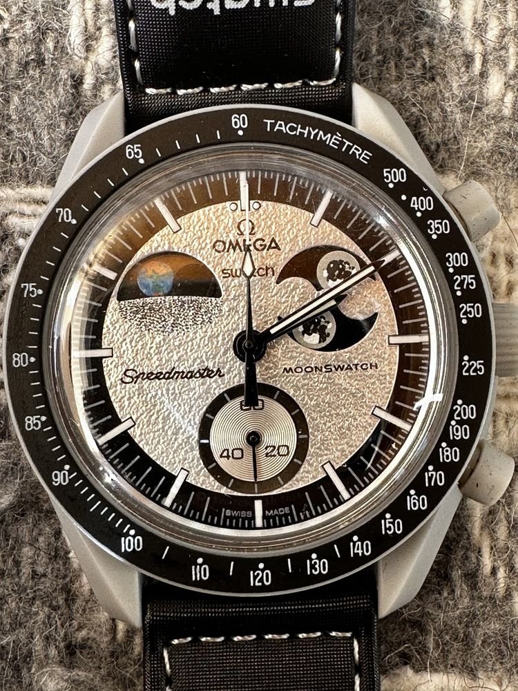 Годинник Omega x Swatch Mission to the Moon Moonphase З Коробкою!