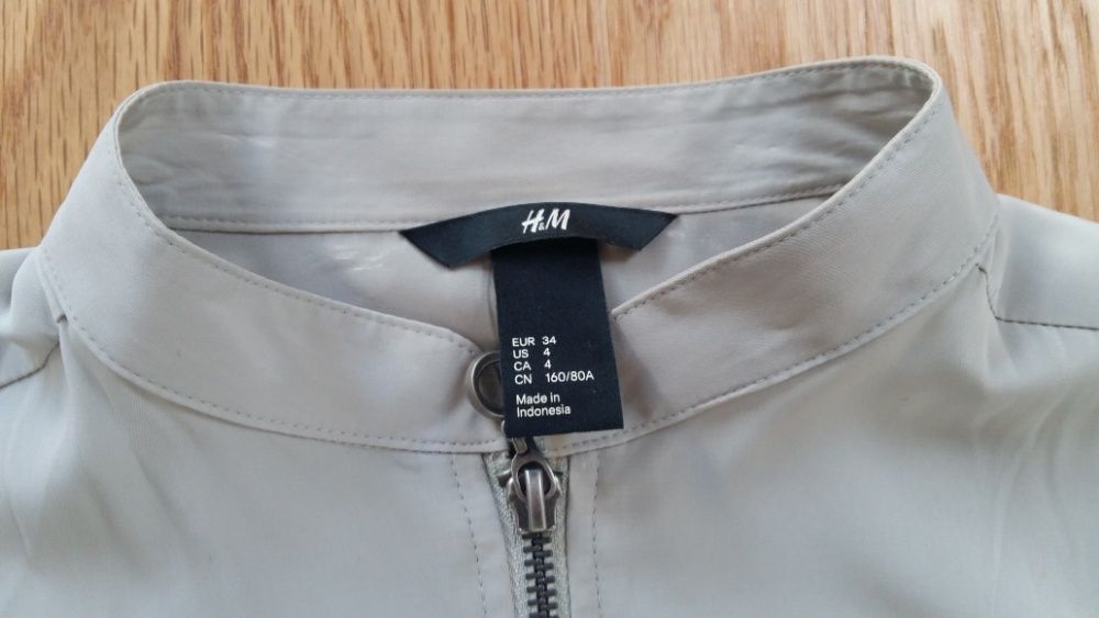 Sukienka/Tunika H&M jasna zieleń khaki rozm. 34
