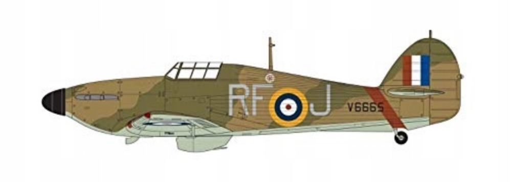 Samolot Hawker Hurricane Mk.I model Airfix A05127A skala 1/48