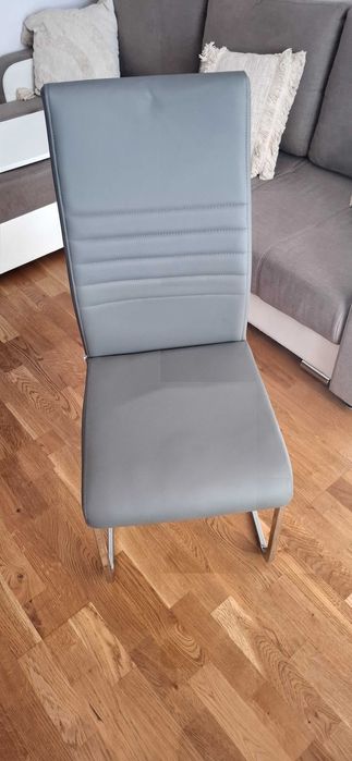 AKTUALNE Homla krzesło krzesła zestaw komplet lustrzane srebrne