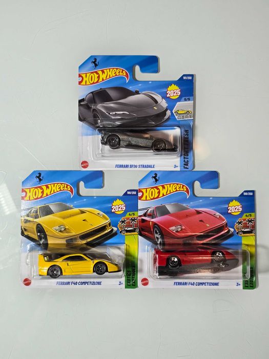 Zestaw Hot Wheels Ferrari F40 Competizione Ferrari SF90 Stradale