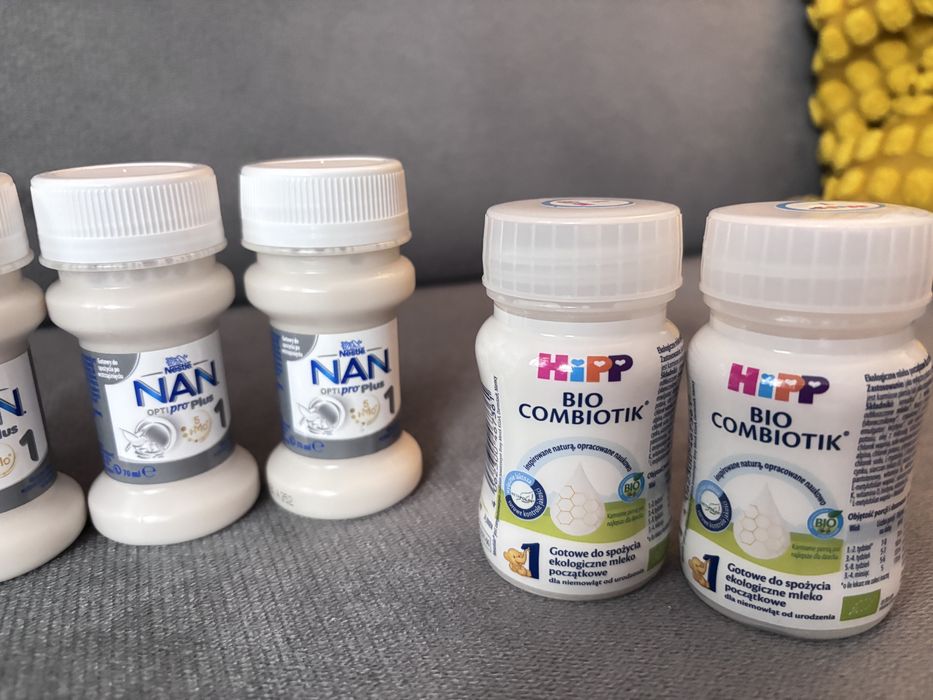 6x NAN OptiPro Plus 1 70 ml + 2x HiPP Bio Combiotic 1 gratis