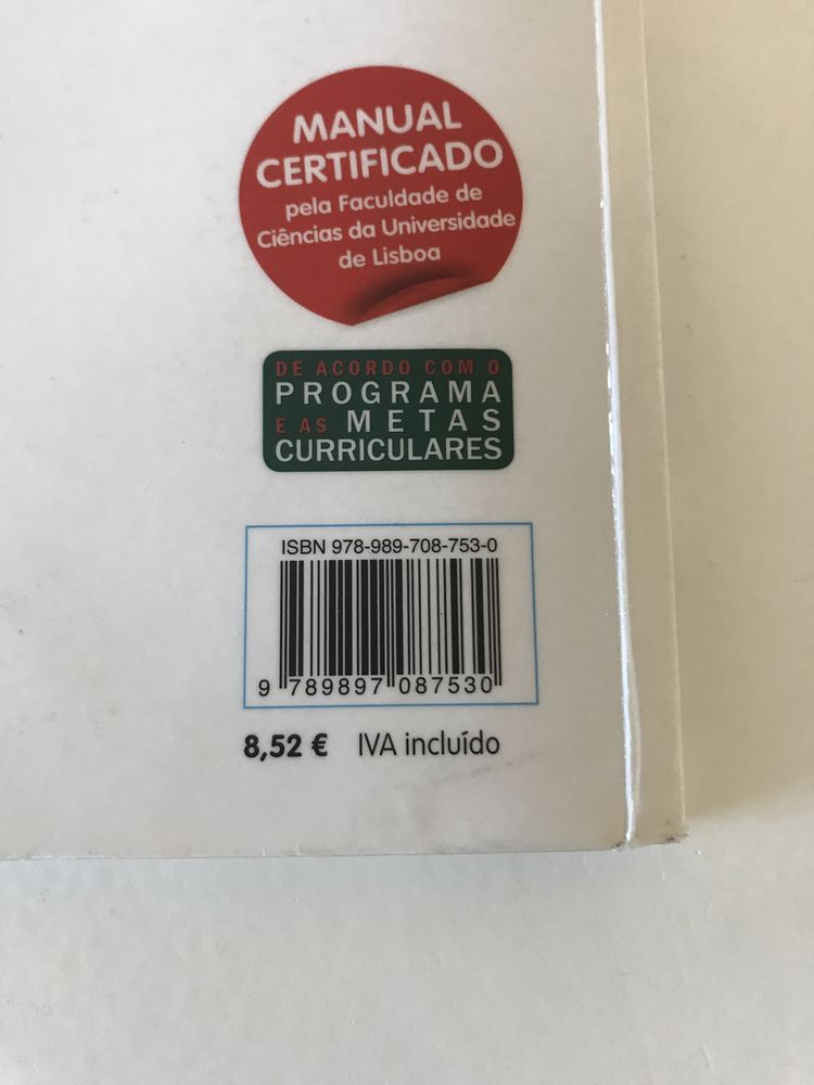 Manual escolar e caderno de atividades matemática 1 ano.