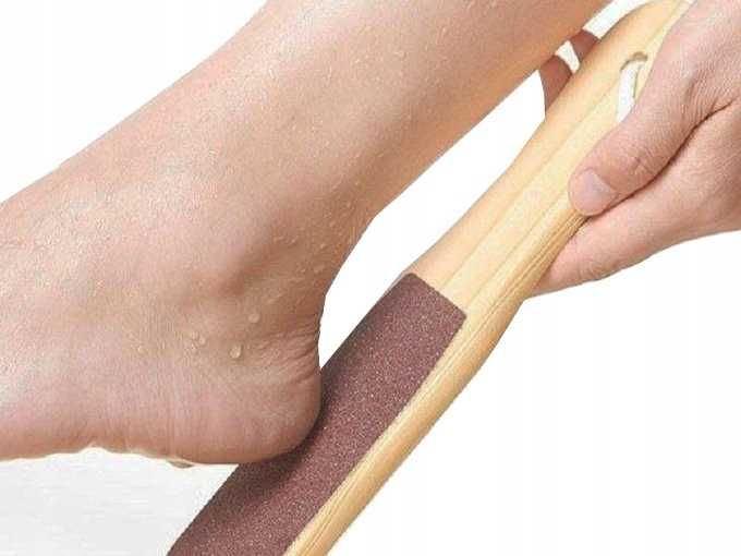 TARKA Drewniana Do STÓP Do PIĘT PIELĘGNACJA Pumeks 2 w 1 Dwustronna