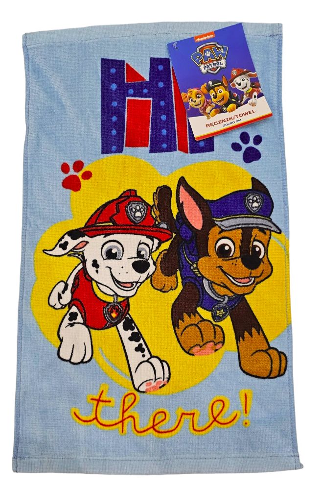 Psi Patrol Ręcznik Przedszkolaka Dziecięcy Bawełniany 30 X 50