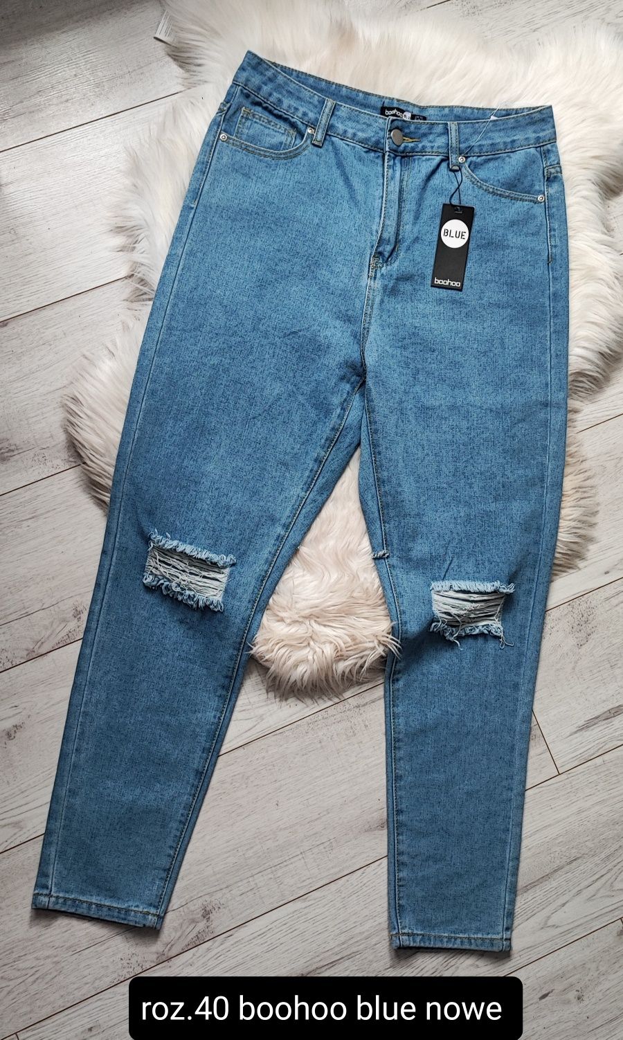 Spodnie jeans roz.40 boohoo nowe