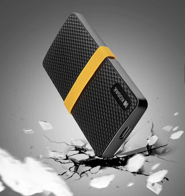 Зовнішній жорсткий SSD диск Kodak X200 512Gb USB 3.1 Black