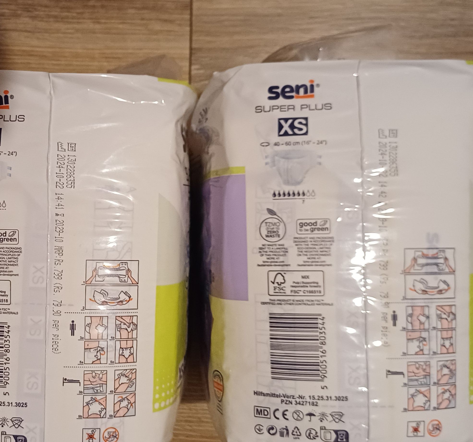 Pieluchomajtki Seni Super Plus XS  - 2 opakowania
