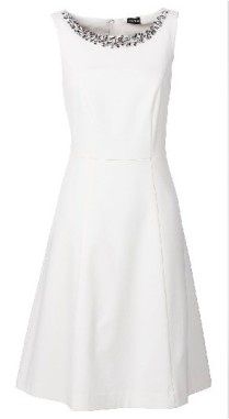 BODYFLIRT nowa sukienka biel wełny 40/42