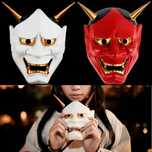 Máscara Japonesa Ninja Samurai Oni Prajna Hannya