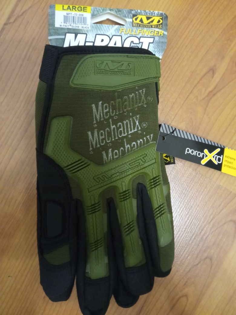 Перчатки Mechanix, рукавиці,повнопалі зелені