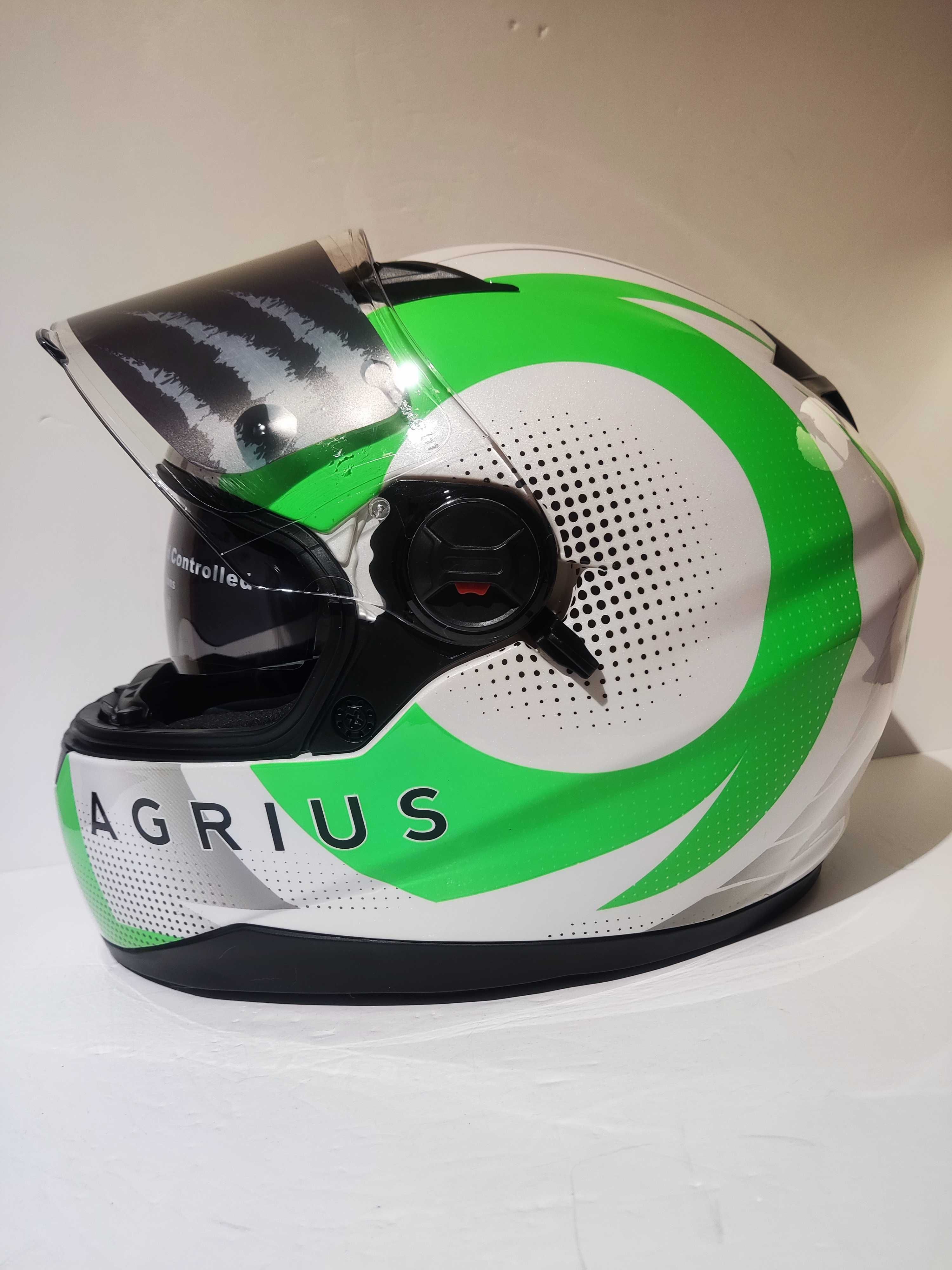 Capacete Agrius Rage SV dupla-viseira mota scooter novo