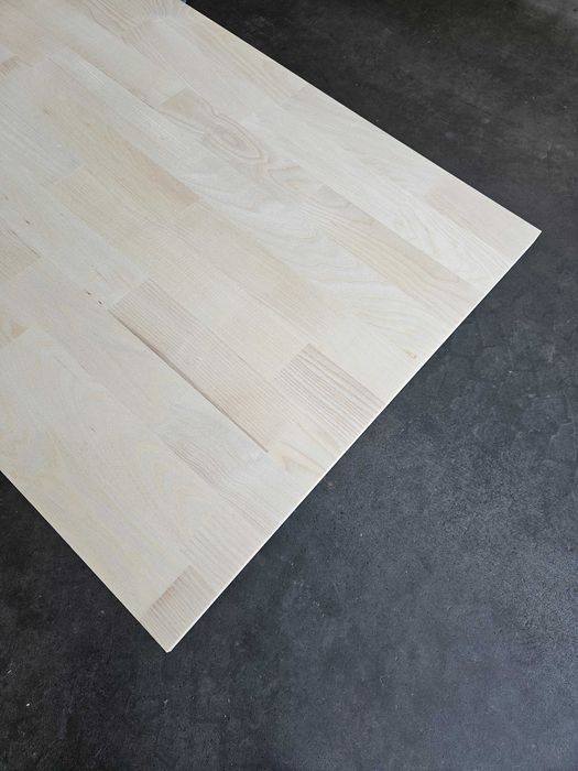 Klejonka jesionowa, łączona na mikrowczepy, blat , drewno klejone