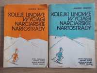 Kolejki linowe wyciągi narciarskie nartostrady - zestaw książek