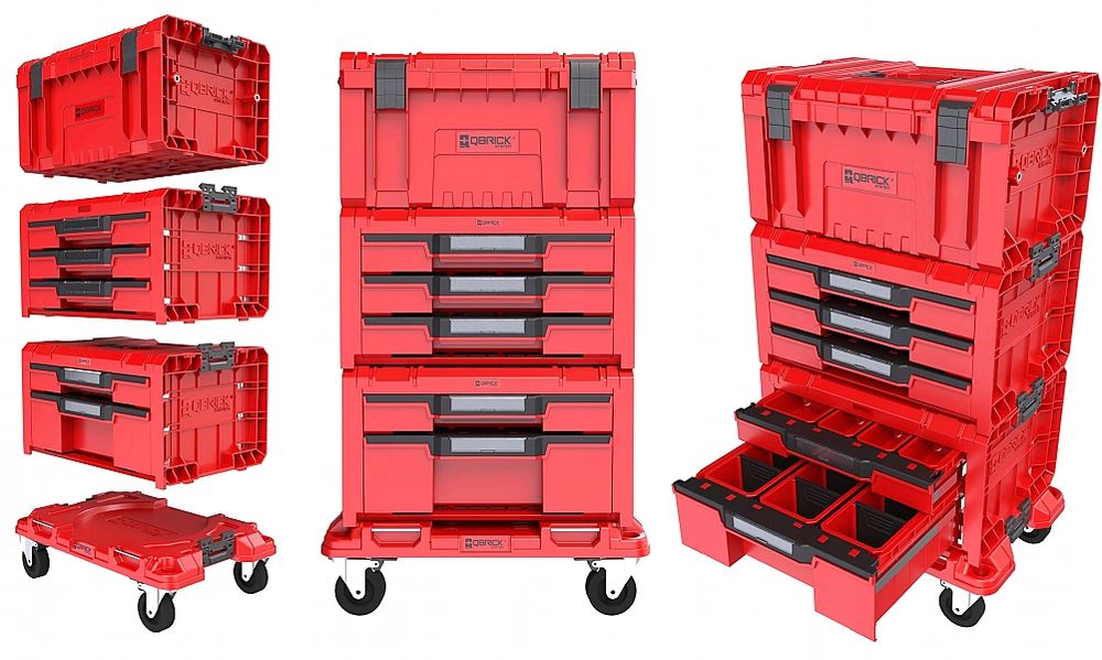Szafka Warsztatow Qbrick Pro Drawer Toolbox Red Hd