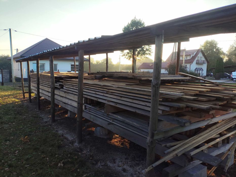 drewno na dach,  murłaty, krowie, łaty, calówki Sosna