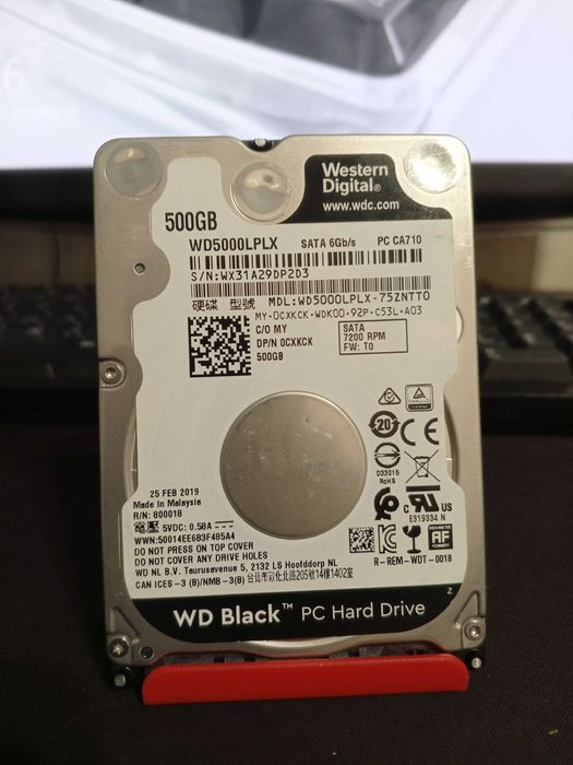 500 GB Western Digital Black 7200rpm 32MB WD5000LPLX 2.5 SATA III
