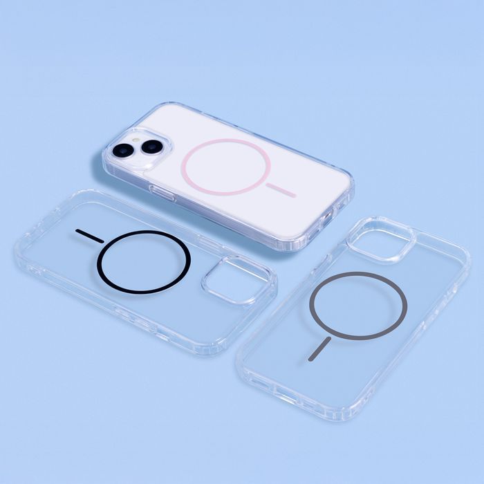 Nakładka Anti Shock Thin Mag do iPhone 17 Pro 6,3" różowa open ring