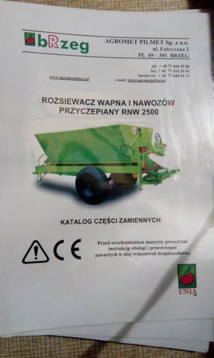 Katalog do rcw, rnw 2500