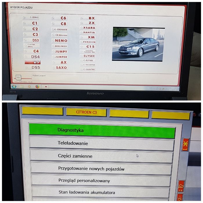 Diagnostyka Citroen Lexia Peugeot PP2000 Diagbox Lancia planeta błędy