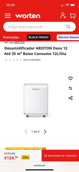 Desumidificador ARISTON Deos 12 Com garantia