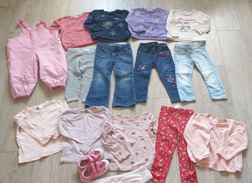 Пакет набір одягу для дівчинки 86-92  джинси реглани