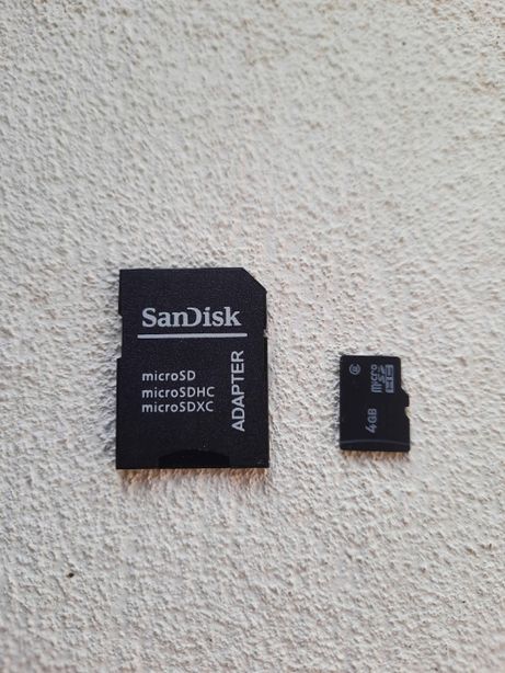 Cartão SD de 4Gb com adaptador