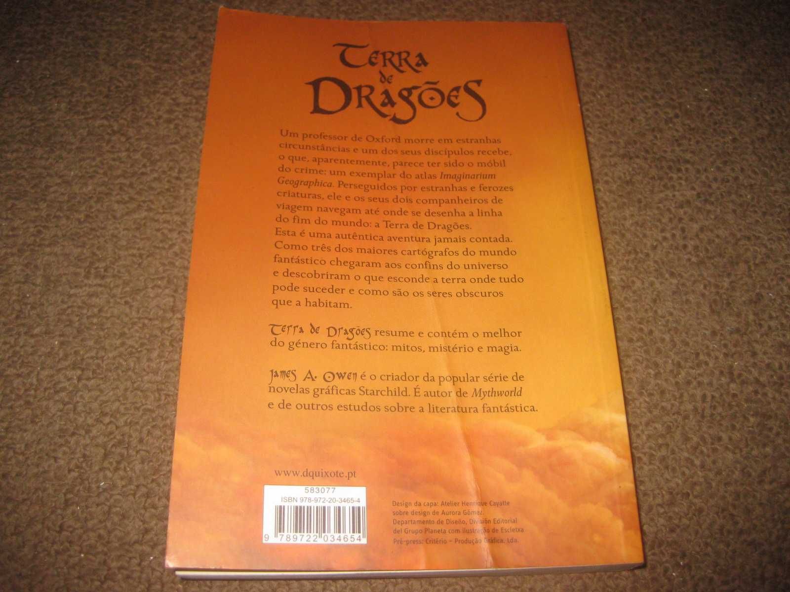 Livro "Terra de Dragões" de James A. Owen