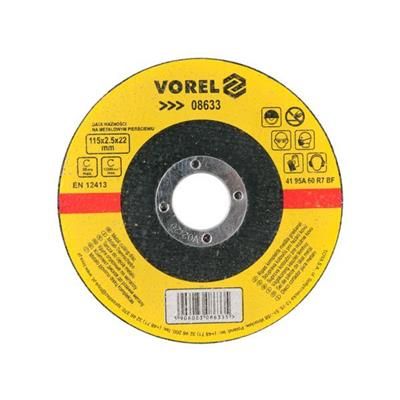 Tarcza do cięcia metalu 115x2,5x22 Vorel 08633
