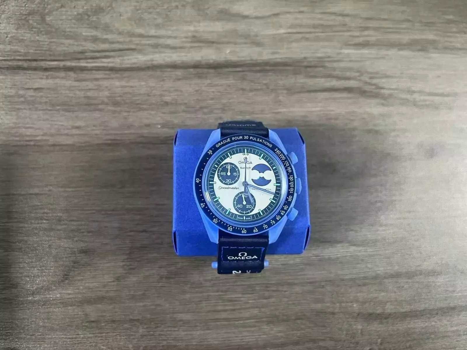 Swatch×Omega Bioceramic Moonswatch Mission to the Super Blue Moonphase