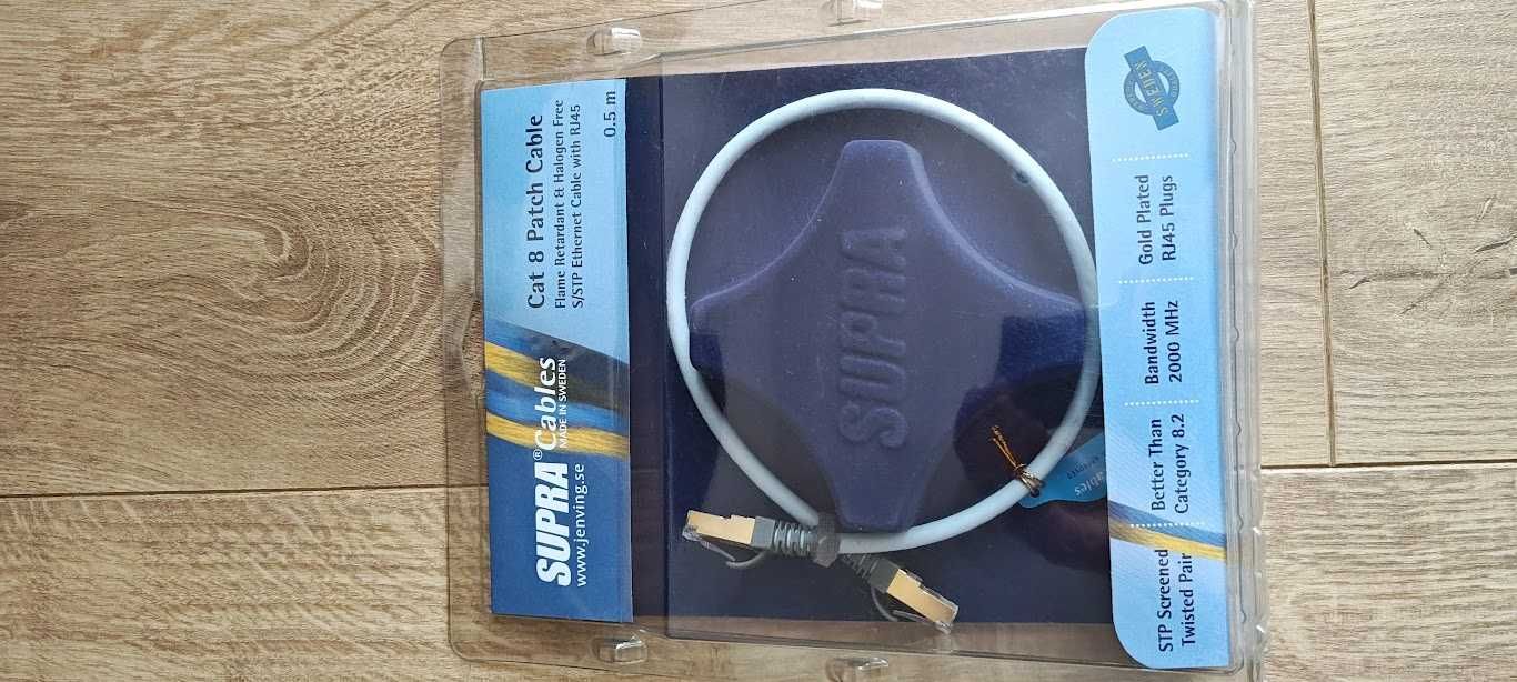 SUPRA Cat 8 kabel ethernet 0,5m