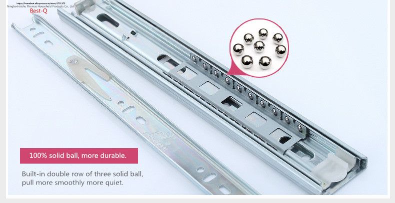 Par de guias para gavetas 50 cm (novo)