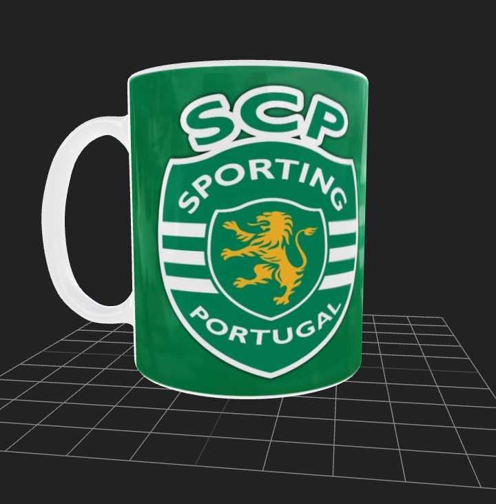Canecas Estampadas Personalizadas Sporting Bicampeão e Dobradinha