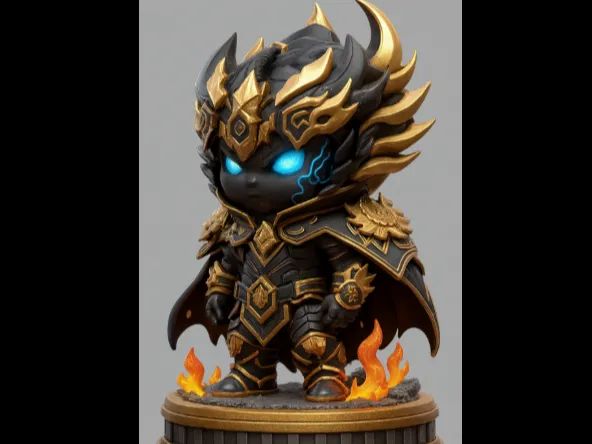 Guerreiro "Chibi-Warrior/Mage" para D&D