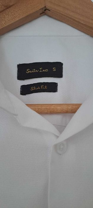 Camisa branca para homem Suits Inc
