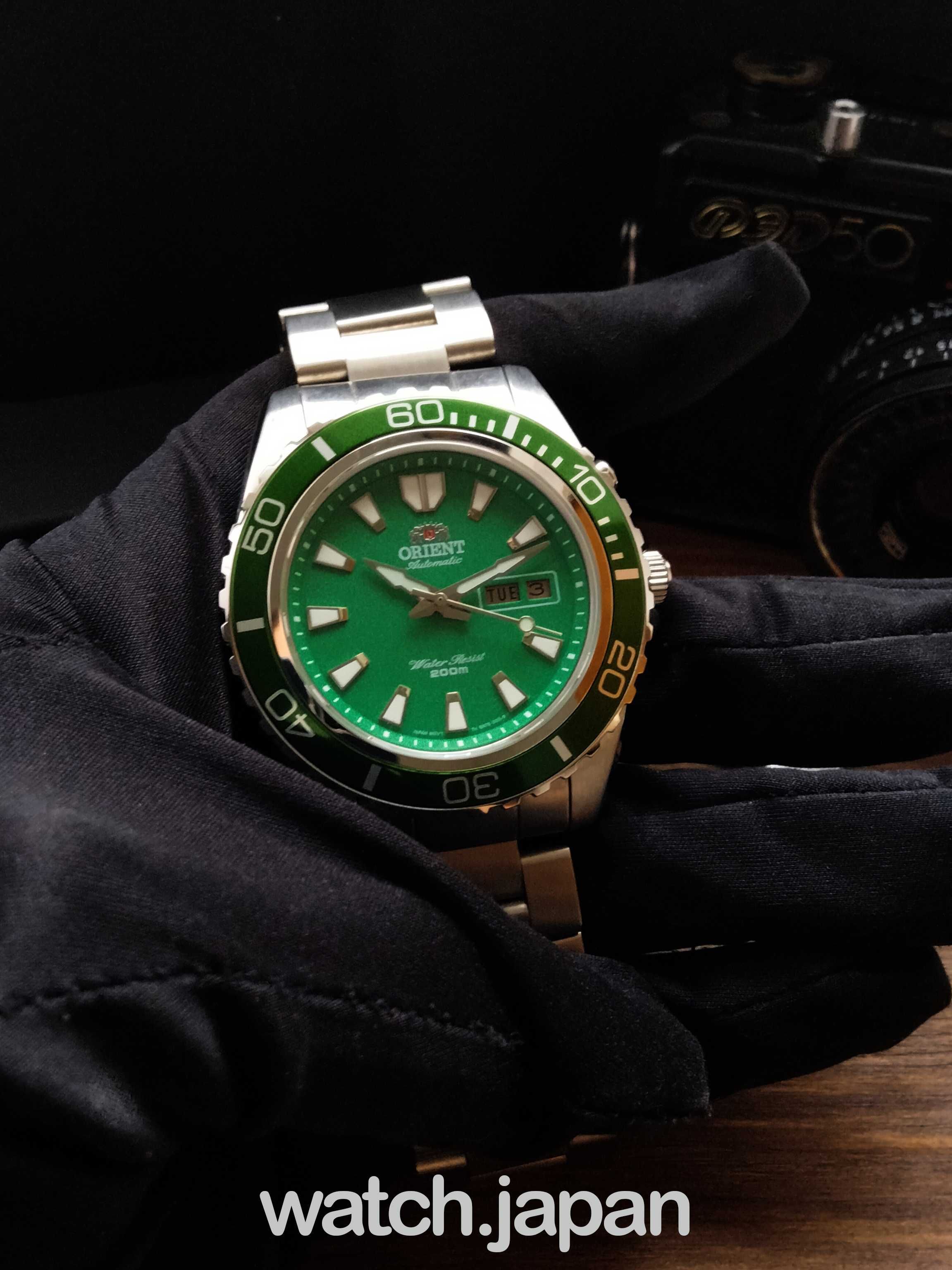Часы - Годинник дайвер Orient Mako XL Green + Коробочка