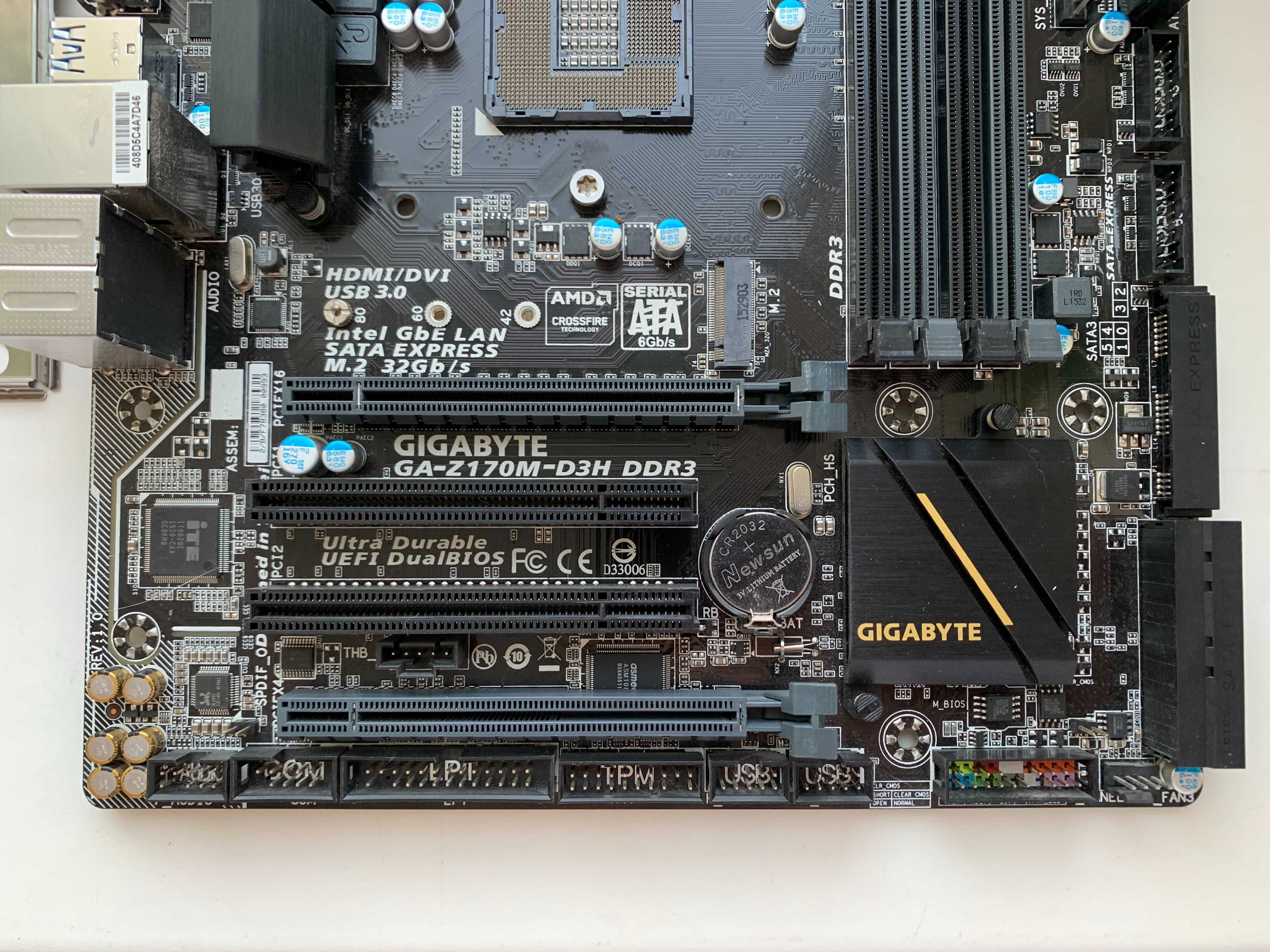 Материнська плата Gigabyte GA-Z170M-D3H (s1151, Intel Z170, PCI-Ex16)