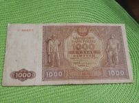 banknot polski 1000 złotych z 1946r