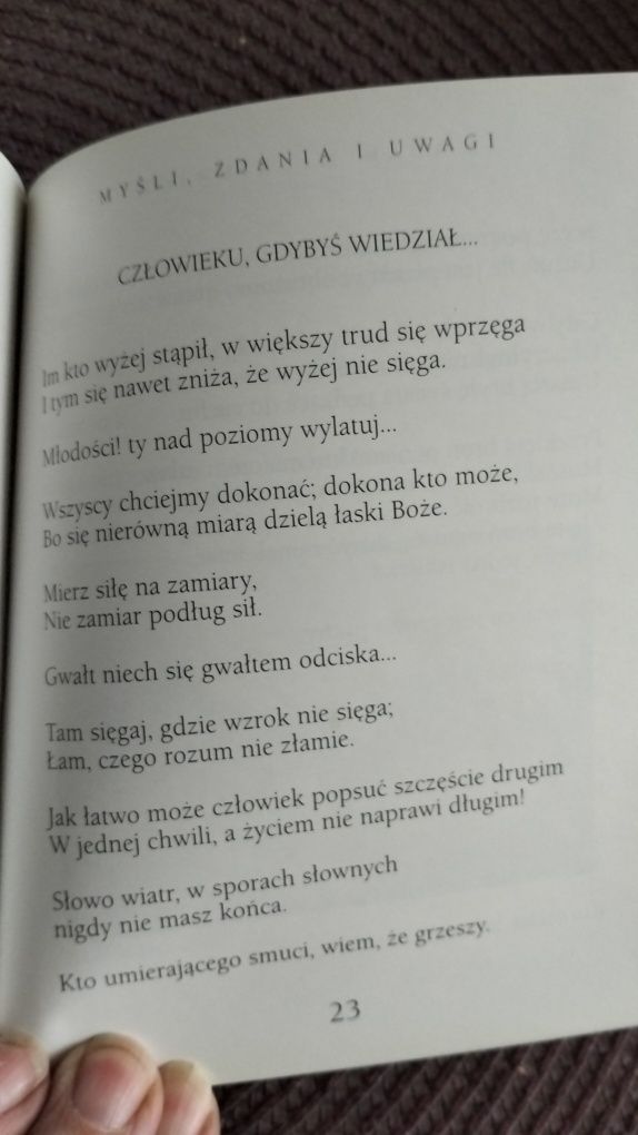 Krotochwile i maksymy Zagłoby + Myśli, zdania i uwagi A. Mickiewicz