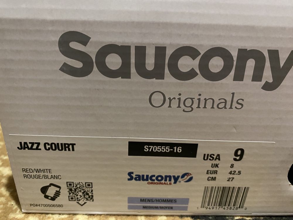 Saucony jazz court, розмір 9 usa