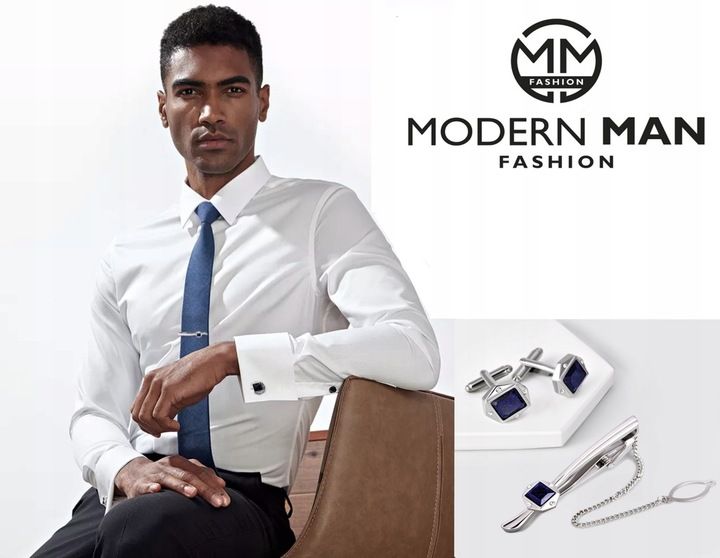 Zestaw Spinek Do Mankietów I Krawatu Francuskie Eleganckie Prezent