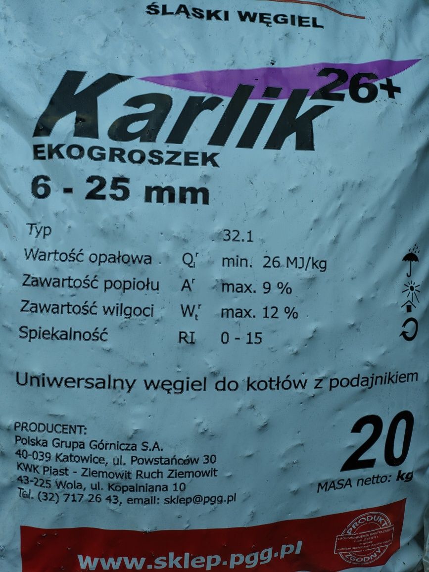 PGG Ekogroszek Karlik 2 worki po 20kg