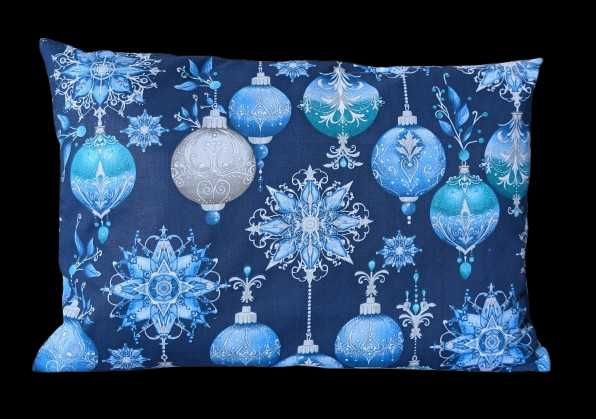 Poduszka świąteczna bawełna 40x60cm Boże Narodzenie kokarda prezent