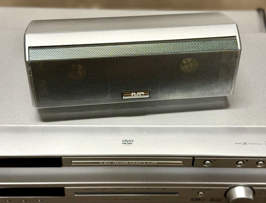 Amplituner Kino domowe JVC Wzmacniacz stereo kolumny 5.1 DVD